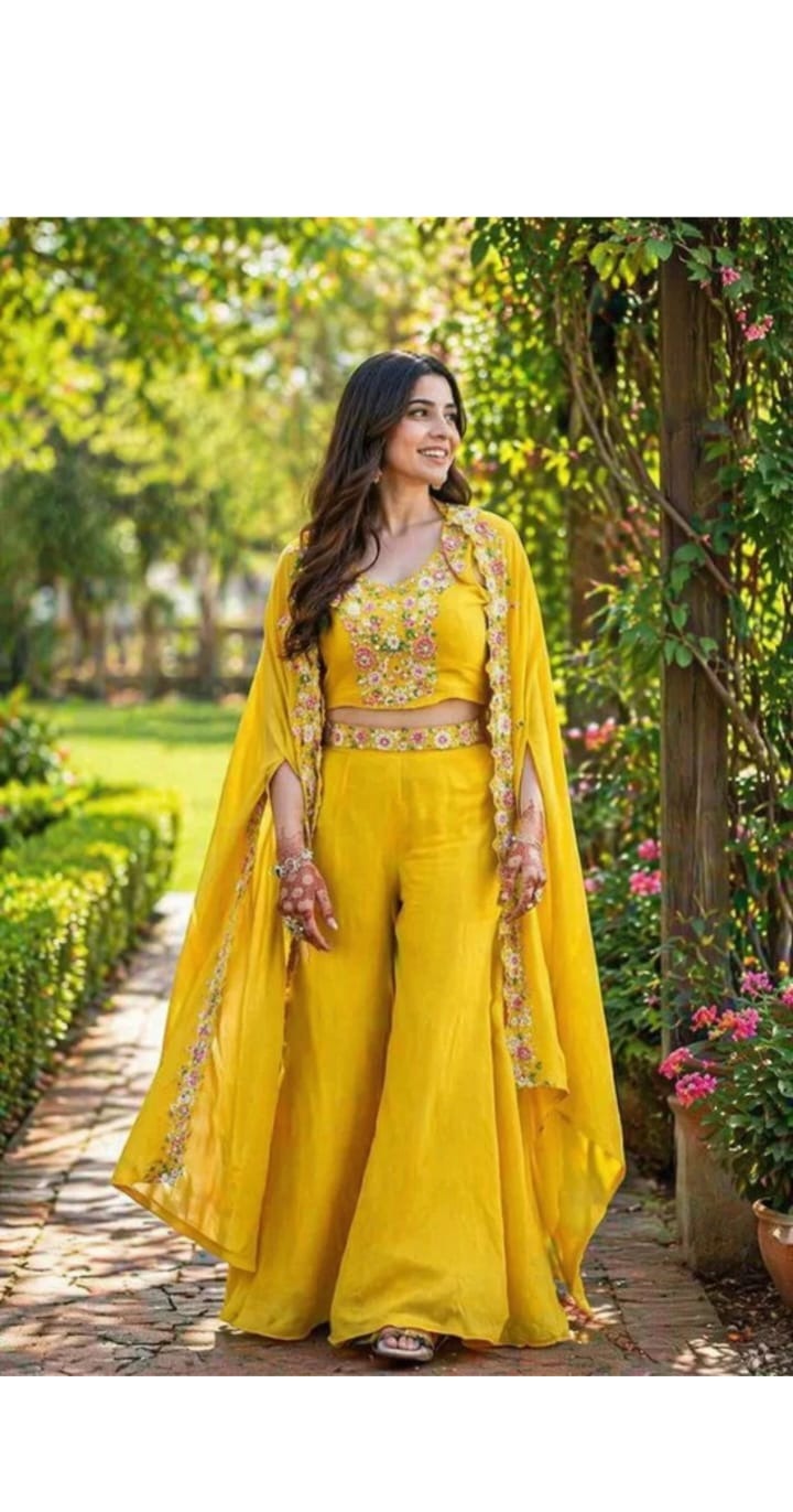Mustard Festive Kurta Set