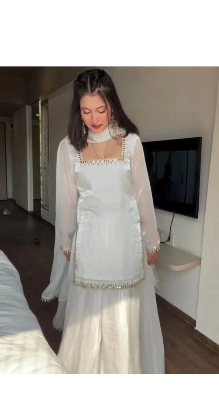Ivory Embroidered Kurta Set