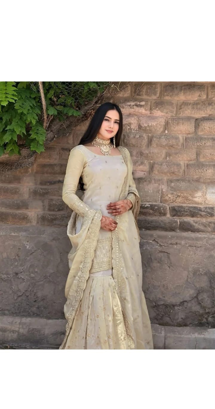Sky Blue Embroidered Kurta Set