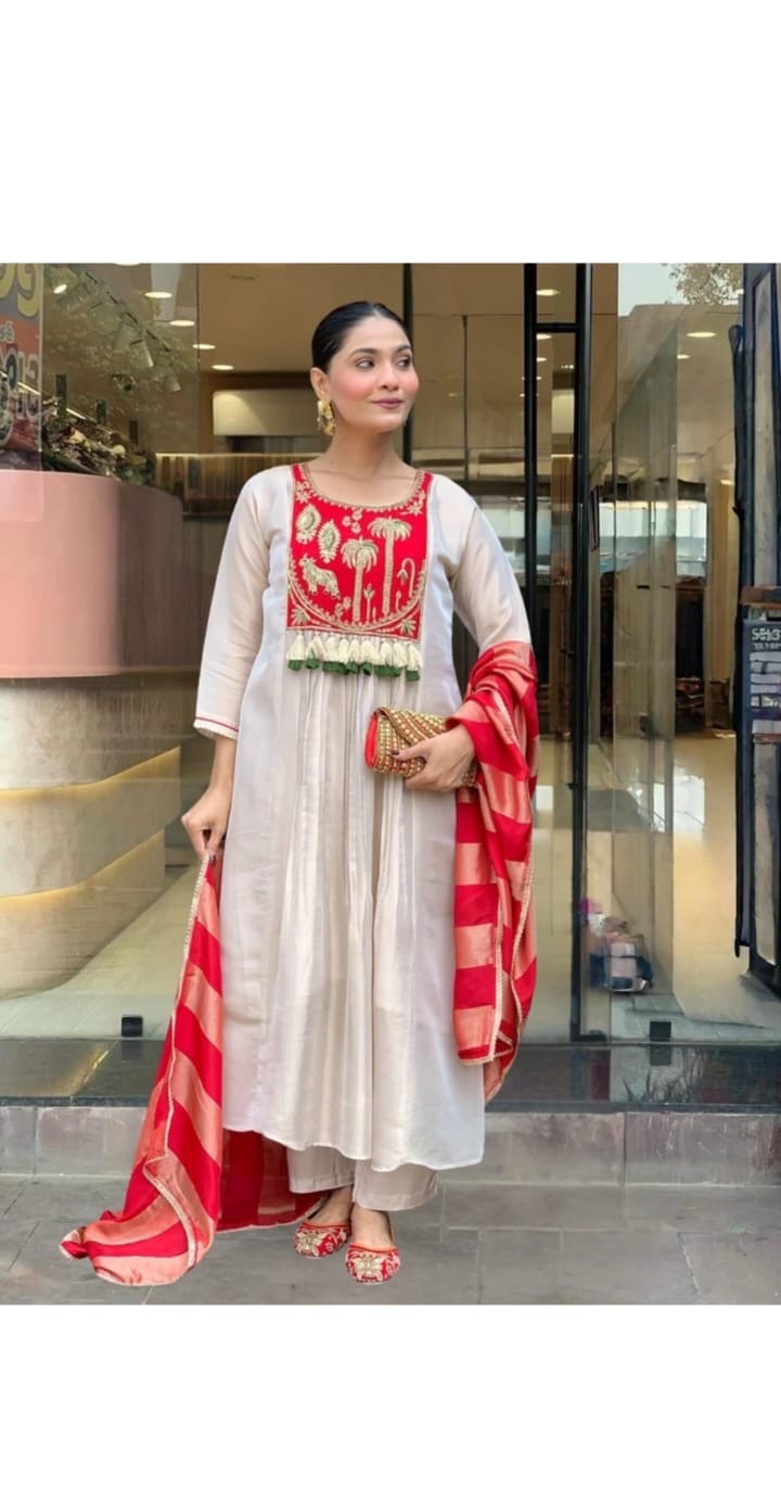 Mustard Yellow Flared Kurta Set
